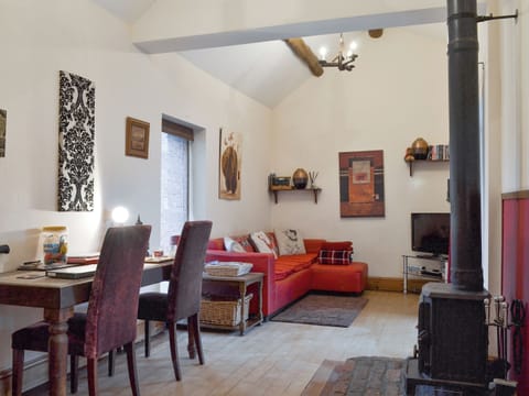 Spacious living and dining room | Silk Hill Stables, Whaley Bridge near Buxton