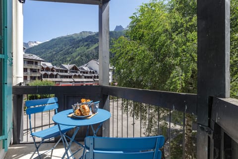 Balcony with mountain view