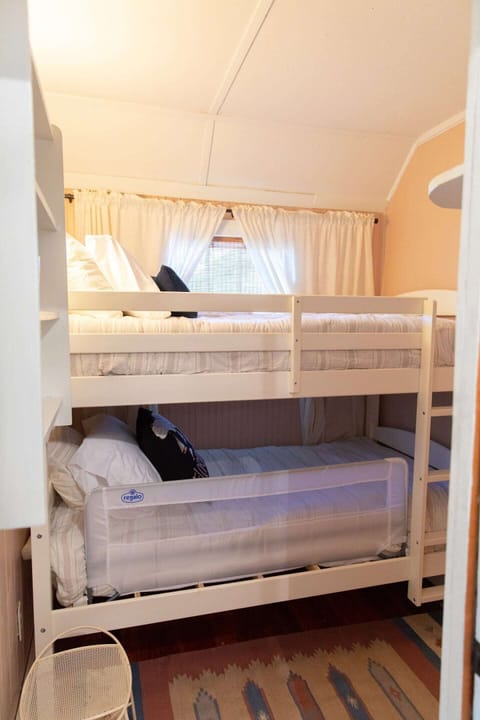 Twin bunk beds with toddler guard