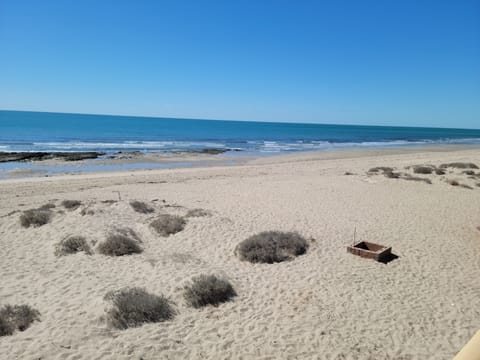 On the beach