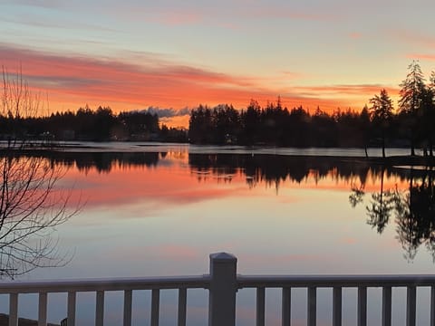 Sunrise one winter morning