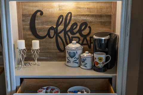 Cute coffee bar with everything provided!