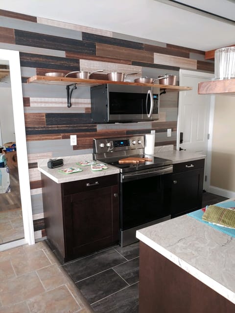 Full kitchen. View through the door is to the family room.