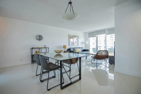 Living room and dining room