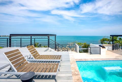 Outdoor pool, a rooftop pool