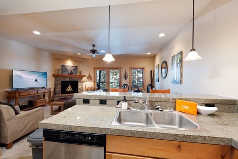 Overlook into Main Living and Dining Spaces