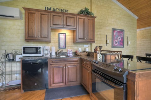 Fully stocked kitchen