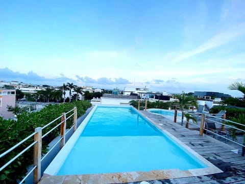 Pool | Outdoor pool, a rooftop pool, sun loungers