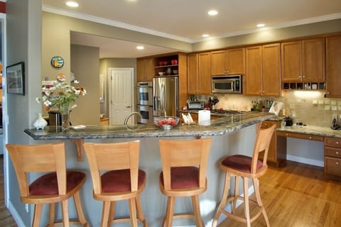 Kitchen Counter Bar Seating Area