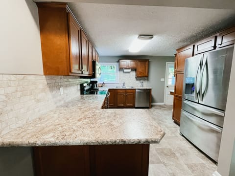 Fully stocked kitchen