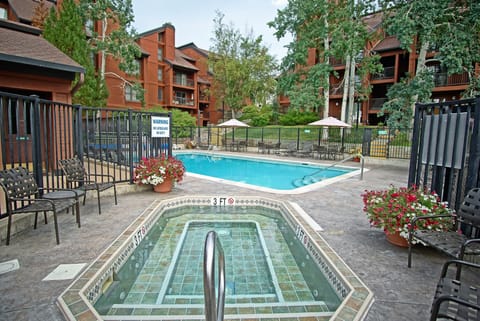 Seasonal outdoor pool, a heated pool