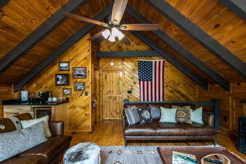 Enjoy your own private coffee bar in the loft if you are staying upstairs.