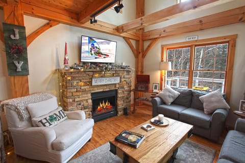 Living area | Smart TV, fireplace, video games