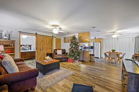 Spacious and cozy living room.