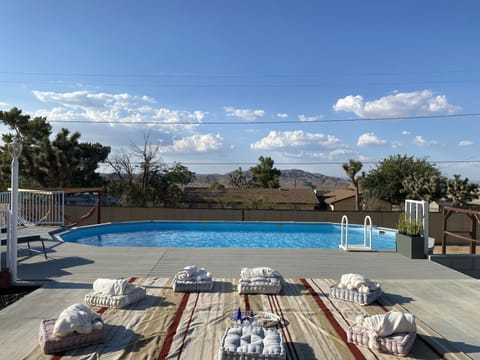 Pool with views of the desert valley