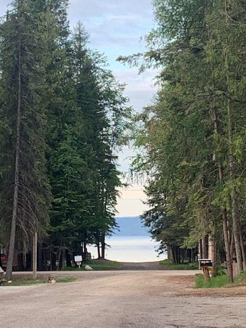 View of Priest Lake from the front deck