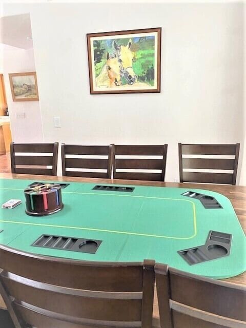 Poker set up.