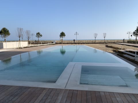 Indoor pool, outdoor pool