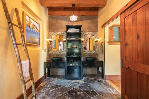 En-suite Master bath Japanese-inspired sink area