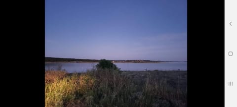 Canyon Lake at sunset. 