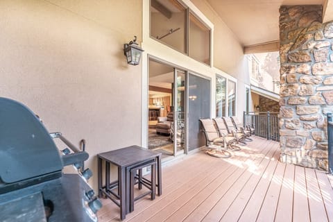 Private balcony with outdoor seating