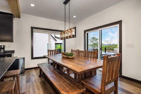 Dining room open to the kitchen and living room