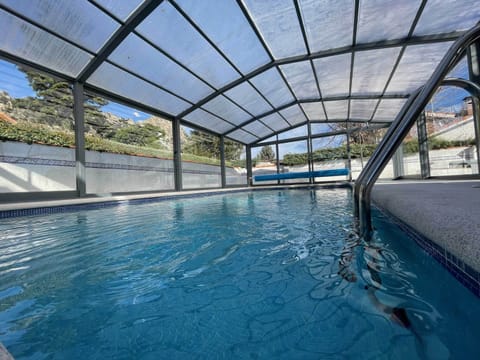 Indoor pool, a heated pool