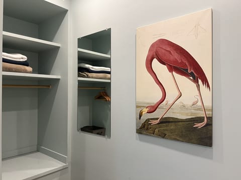 The bedroom closet where you can comfortably unpack.