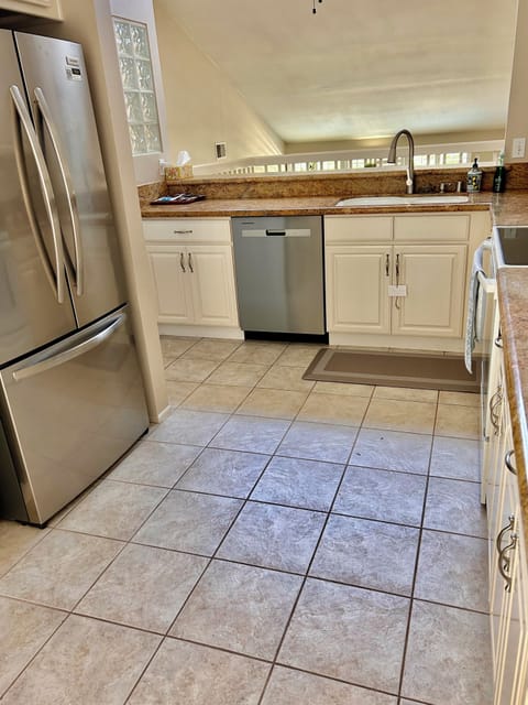 Large kitchen with new appliances