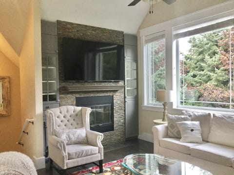Carriage house living room.