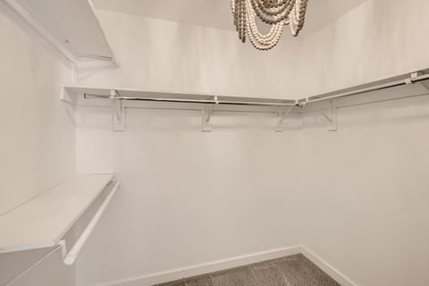 Master bedroom walk in closet