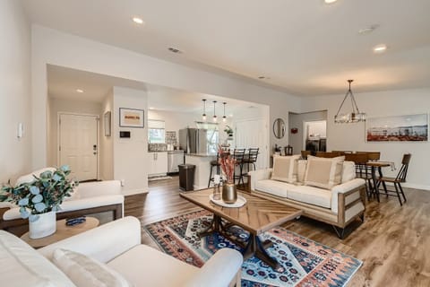 Entryway leading into the cozy sitting room off of the kitchen & dining area