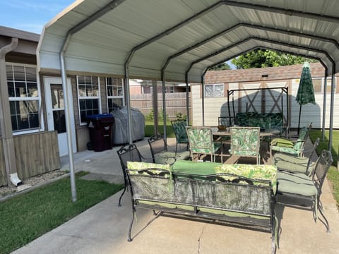 Patio and grill great for cook outs