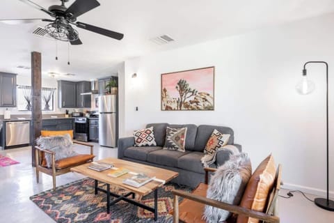 Stylish and comfortable living room area.