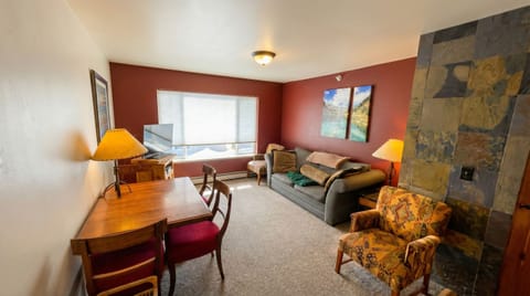 Comfortable living room and dining area