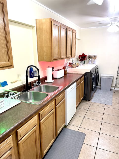 Fully Stocked Kitchen & Washer & Dryer to use during your stay.