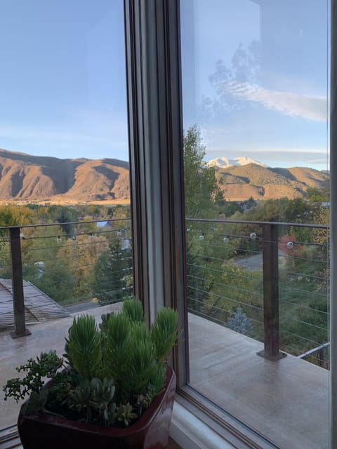 Wake up to a beautiful sunrise on Mount Sopris (12,965' elevation)