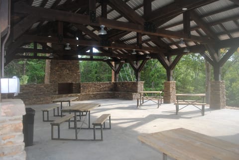 Pavilion & wood burning fireplace