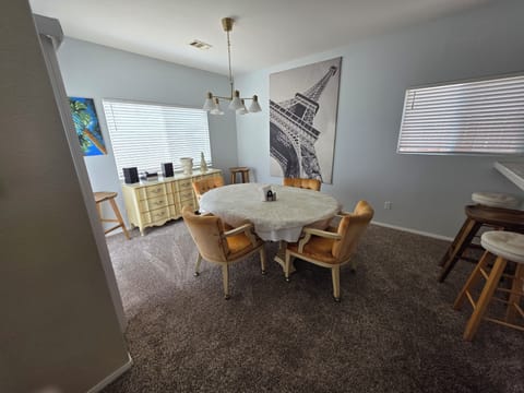 Dining room - extra chairs in closet