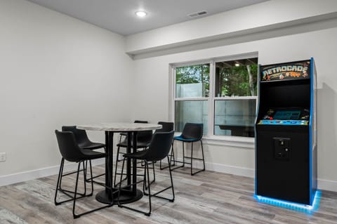 seating for 4 in lower level by kitchenette