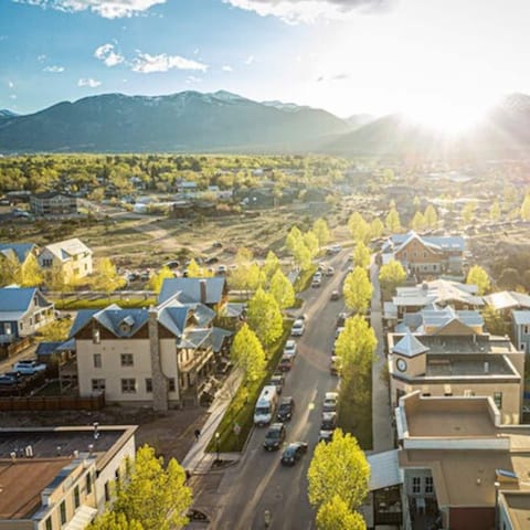 Aerial shot of South Main