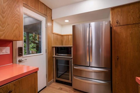 4-Door Stainless Steel Fridge and Freezer