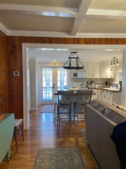 Drop leaf Dining table plus seating at the island