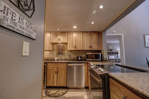 Kitchen features nicely updated appliances