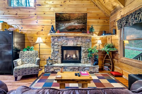 Inviting gas fireplace for the cooler days/nights