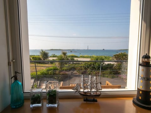 Sea, Ocean, Coast, Sunlight, Shore, Chair, Flowerpot, Beach, Tropics, Sound