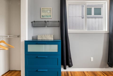 Primary suite storage options.