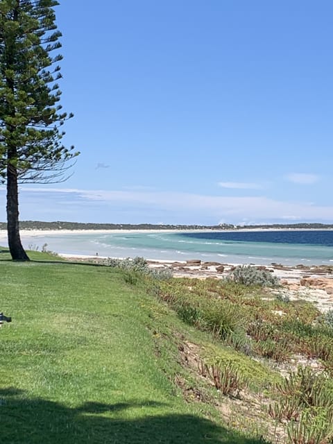 Beach nearby, sun loungers