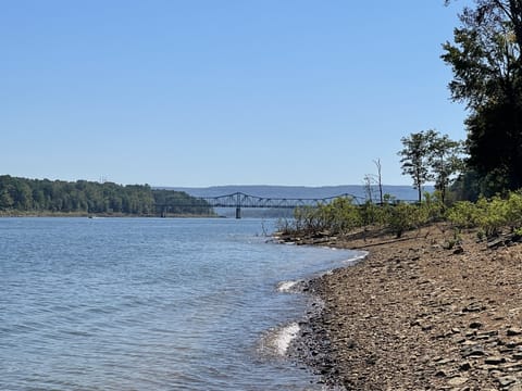 The lake! Looking over at the Narrows Bridge from the lake shore