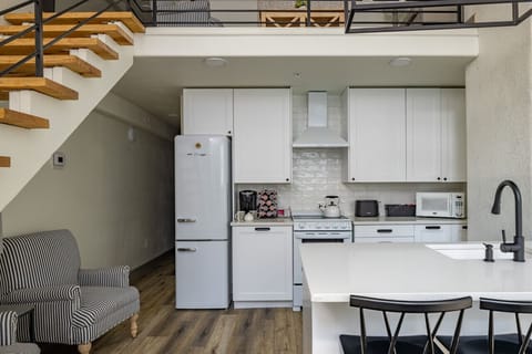 Open concept kitchen and dining